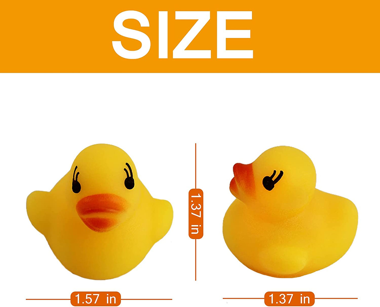 Mini Rubber Ducks,20Pcs Little Rubber Ducks Tiny Baby Shower Rubber Ducks,Squeak Fun Rubber Ducks in Bulk Bath Toy Float Decorations for Shower Birthday Party Favors