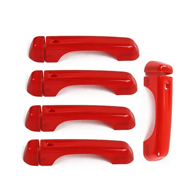 SHINEKA for Jeep Wrangler JL 2018+ ABS Exterior Side Door Handle Tailgate Handle Decoration Cover Stickers for Jeep Wrangler JL