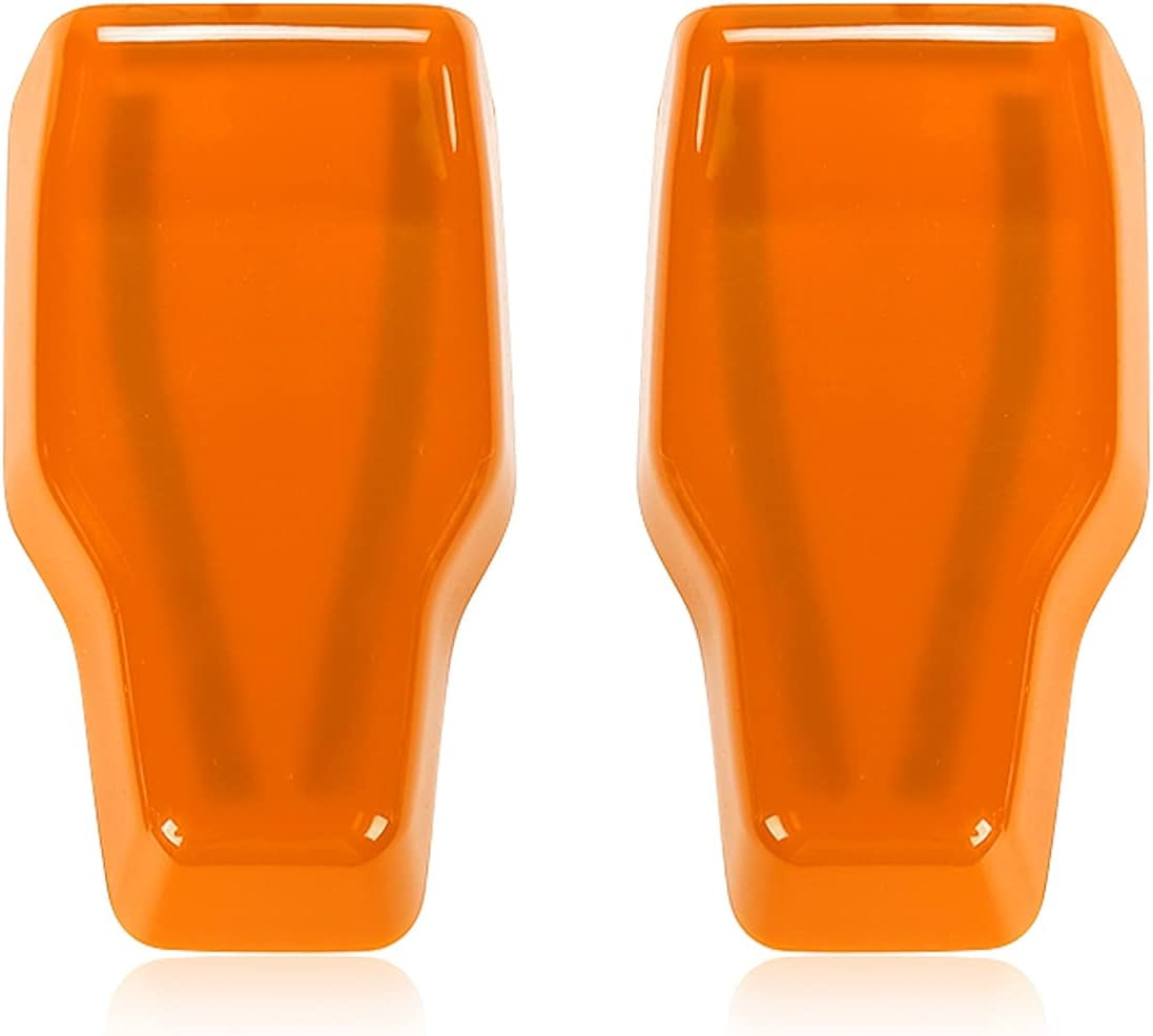 for Jeep JL Rear Window Right & Left Hinge Covers Trim for 2018-2023+ Jeep Wrangler JL JLU, Orange 2Pcs
