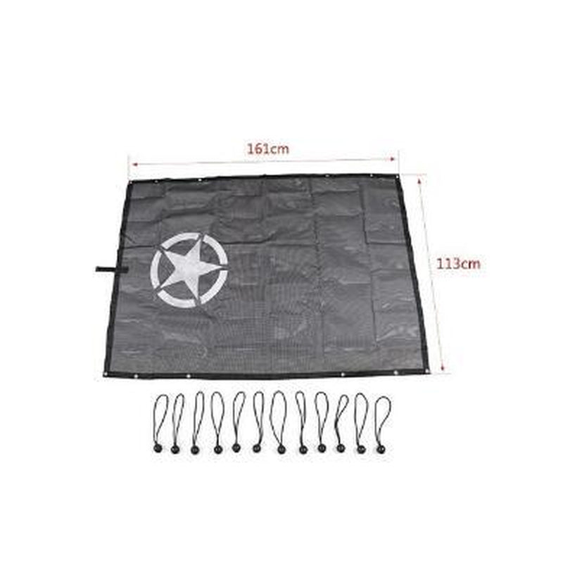 Car Top Sunshade Cover for Jeep Wrangler 1997-2006 Roof anti UV Sun Sunshade Protect Net for Jeep Wrangler TJ Accessories