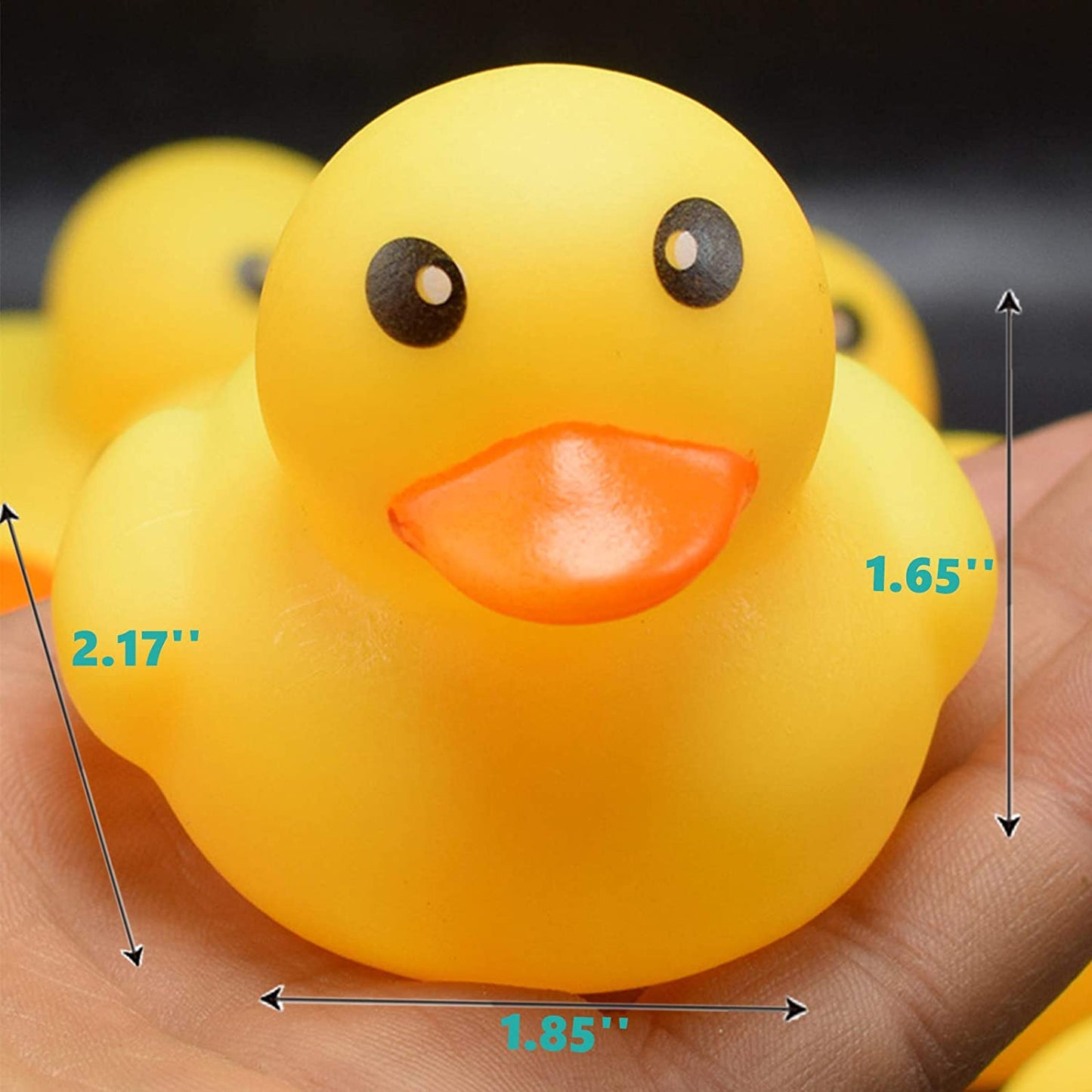 Bath Duck Toys 12PCS Mini Rubber Ducks Squeak and Float Ducks Baby Shower Toy for Toddlers Boys Girls (2.2’’)