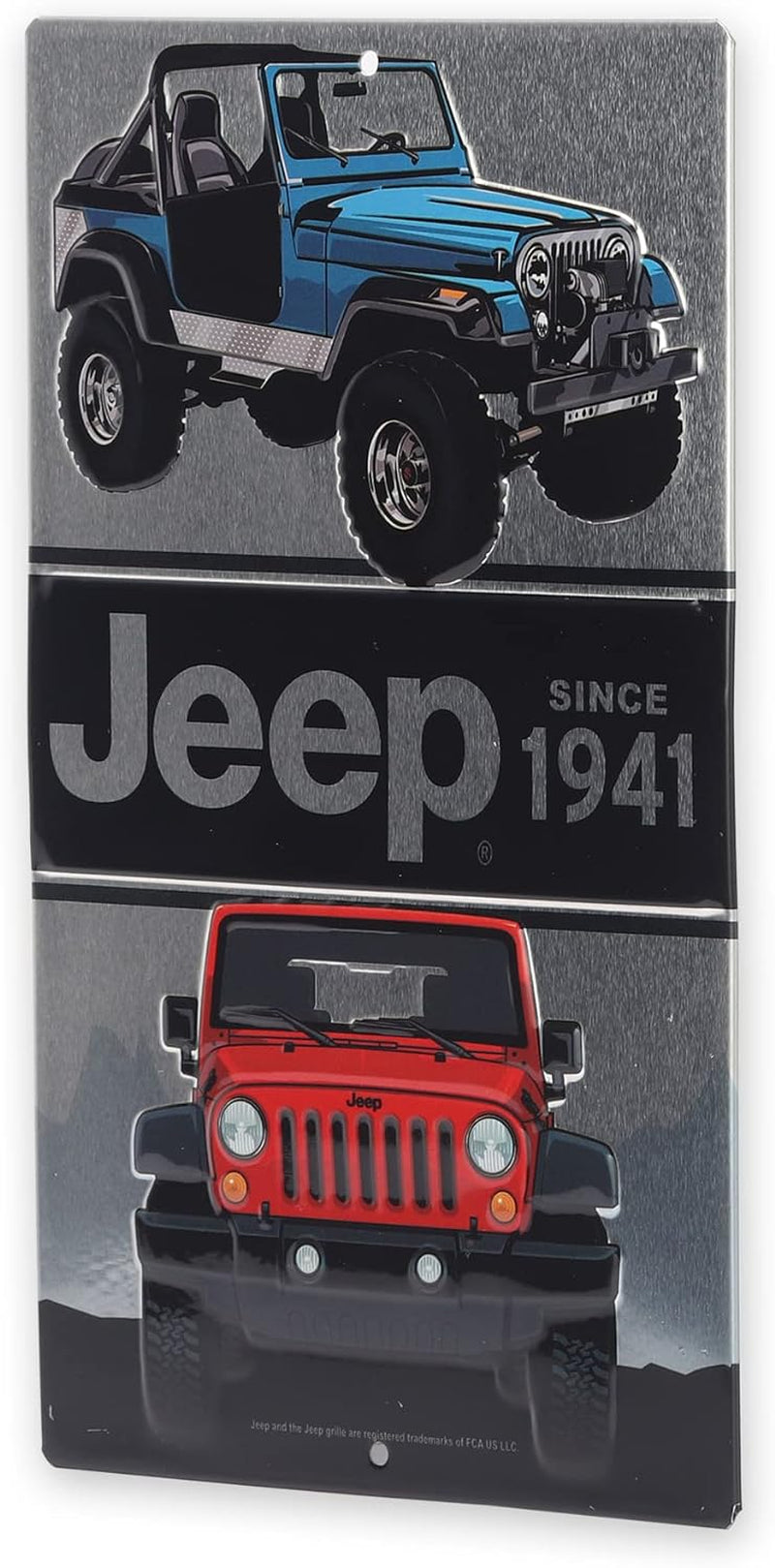 Jeep since 1941 Metal Sign - Classic Jeep Sign for Garage, Shop or Man Cave