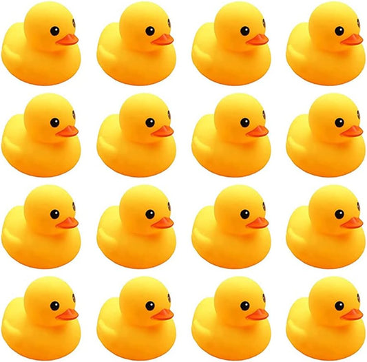 Bath Duck Toys 12PCS Mini Rubber Ducks Squeak and Float Ducks Baby Shower Toy for Toddlers Boys Girls (2.2’’)