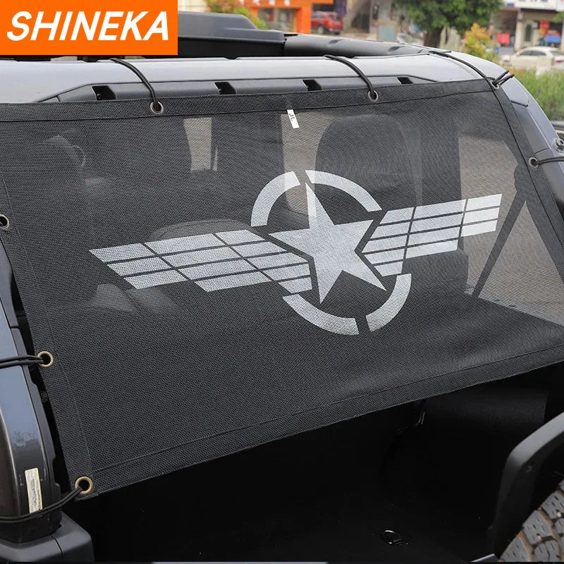 Car Trunk Car Top Sunshade Cover for Jeep Wrangler 1997-2020 Roof anti UV Sun Protect Insulation Net for Jeep Tj Jk JL