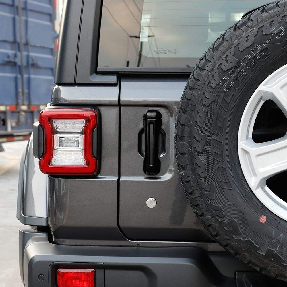 JL JT Door Handle Inserts Cover Kit & Tailgate Handle Cover for 2018-2021 Jeep Wrangler JL JLU, for Jeep Gladiator JT 2020-2021, Exterior Accessories, Black