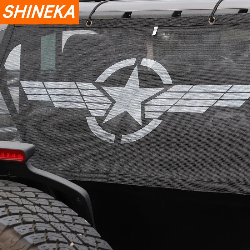 Car Trunk Car Top Sunshade Cover for Jeep Wrangler 1997-2020 Roof anti UV Sun Protect Insulation Net for Jeep Tj Jk JL