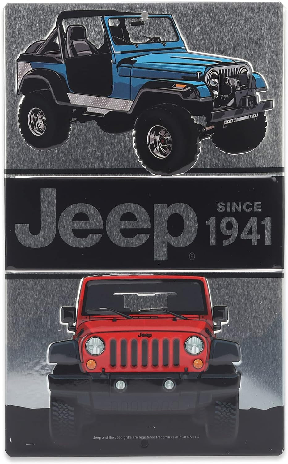 Jeep since 1941 Metal Sign - Classic Jeep Sign for Garage, Shop or Man Cave