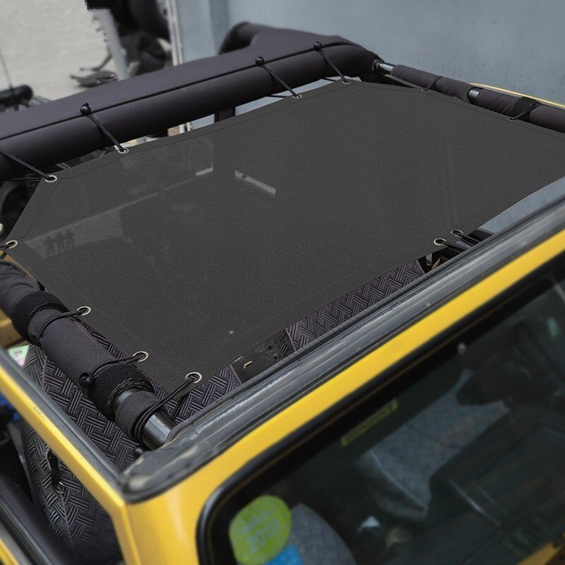 Car Top Sunshade Cover for Jeep Wrangler 1997-2006 Roof anti UV Sun Sunshade Protect Net for Jeep Wrangler TJ Accessories